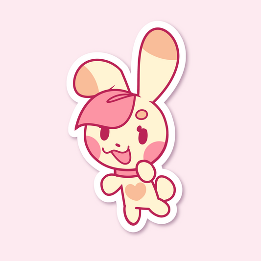 Pink Kawaii Patichi Sticker